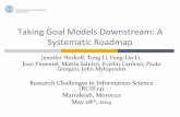Taking Goal Models Downstream: A Systematic Roadmapjenhork/Presentations/GMMappingSurvey_RCIS.pdfOur intention is to map the research landscape Systematic literature map vs. review