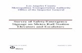 Survey of Safety/Emergency Signage on Metro Rail Station Elevators and Escalators · 2016-09-13 · Review of Safety/Emergency Signage on Metro Rail Station Elevators/Escalators Office