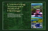 Conserving Vermont’s Natural Heritage - VT Fish & …...3 Conserving Vermont’s Natural Heritage The image people have of Vermont is not beyond its reality. The descriptions of