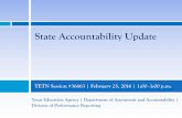 State Accountability Update - El Paso Independent School ... · The PEG list will be updated in November as necessary following the release of final accountability ratings after the