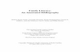 Archived: Family Literacy: An Annotated Bibliography · 2011-08-25 · As interest in promoting both emergent literacy and family literacy have expanded over the past decade, a variety