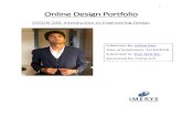 1 Online Design Portfolio - personal.psu.edu Design Portfolio.pdf · Current Resume Aditya Ravi Address: 0406, Wolf Hall, University Park, PA -16802 Date of Birth: 4 July, 2000 Phone:
