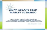 CHINA SESAME SEED MARKET SCENARIO - iopepc.org Qin.pdf · china sesame seed market scenario he qin, senior consultant for sesame seed china chamber of commerce of import and export