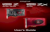 Sound Blaster Z/Zx - Creative Technologyfiles.creative.com/manualdn/Manuals/TSD/12751/0x434FC8CC...はじめに Creativeの革新的な最新オーディオソリューション、SoundBlasterZ-Seriesをお買い上げいただき、まことにあり
