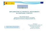 IMPLEMENTING EU FINANCIAL INSTRUMENTS IN A NATIONAL … Hearing... · 2017-06-27 · IMPLEMENTING EU FINANCIAL INSTRUMENTS IN A NATIONAL CONTEXT Mr. Anatolio Alonso Subdirector General