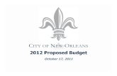 2012 Proposed Budget - New Orleansnew.nola.gov/nola/media/Mayor-s-Office/Files/2012 Budget/2012_CA… · • Stat programs have increased accountability ... 3,510 4,331 5,642 6,845