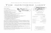 ORTHMINSTER RESBYTERIAN THE NORTHERN LIGHT · The Northern Light is published monthly September thru May with one summer issue. If there is an omission or an error, please contact