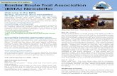 Spring/Summer 2014 edition Border Route Trail Association ... · Border Route Trail Association (BRTA) Newsletter Spring/Summer 2014 edition Tom H., Jim P. and Bill D. base camped