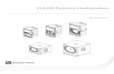 ELX200 Powered Loudspeakers - American Musical Supply · ELX200 Powered Loudspeakers 2017.06 | 01 | F.01U.326.891 Installation manual Electro-Voice. Notices Old electrical and electronic