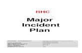 Major Incident Plan - GG&C Paediatric Guidelines · 2020-03-23 · been a major incident, but prior to any official major incident alert, the Nurse in Charge Emergency Department