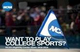 WANT TO PLAY COLLEGE SPORTS? - chino.k12.ca.us · Letter of Intent (NLI) with a DI or DII NCAA school. Required to go on an official visit to a DI or DII NCAA school. Profile Page