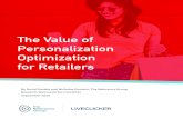 The Value of Personalization Optimization for Retailerscdn.liveclicker.net.s3.amazonaws.com/custom/7924/live... · 2019-10-18 · The Value of Personalization Optimization for Retailers