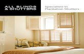 Specialists in Plantation Shutters - All Blinds & Shutters · PDF file Conservatory Shutters Fitting Custom Made Blinds Blind Styles Perfect Fit Blinds Gallery Page 15 Page 16 Page