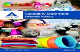 Capability Statement€¦ · 4 ALS Capability Statement - Consumer Products. Benefits of using ALS for quality assurance At ALS we strive to provide clients with a service that meets