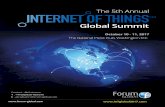Global Summit - Welcome to Forum Europe EMS IOT Spon... · 2017-05-26 · The 5th Annual Global Summit October 10 - 11, 2017 The National Press Club, Washington, D.C. Contact - Abi