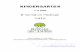 KINDERGARTEN - Riversdale Early Learning Centre · The Kindergarten program is designed to cater for the particular ways in ... your child will be available for you to view in their