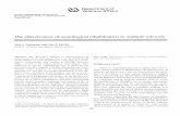 The effectiveness of neurological rehabilitation in ... · agement/rehabilitation in MS . One major difference is, of course, that stroke is a single incident (albeit approxi-mately