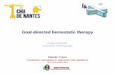 Goal-directed hemostatic therapy - Arcothova · Duration of hospitalization 0.90 (0.72-1.13) 0.38 Il faut traiter 20 à 30 patients pour éviter 1 saignement majeur 2016 7 500 patients