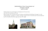 APAH/Gilliam Place Presentation to Arlington HALRB July 19 ... · APAH/Gilliam Place Presentation to Arlington HALRB July 19, 2017 Redevelopment of Arlington Presbyterian Church site