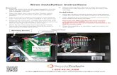 Siren Installation Instructions - Security Products Inc · Siren Installation Instructions Removal 1. Insert the control key into the lower keyswitch, turn the key to the right and