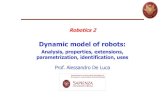 Robotics 2 - uniroma1.itdeluca/rob2_en/05...Analysis of inertial couplings n Cartesian robot n Cartesian “skew” robot n PR robot n 2R robot n 3R articulated robot (under simplifying