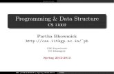 Programming & Data Structurecse.iitkgp.ac.in/~pb/pds-pb-linked-list-2013.pdfIntroduction (1) De nition A linked list is a data structure consisting of a sequence of nodes (records),