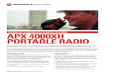 ENSURING SAFE COMMUNICATION, NO MATTER THE ELEMENT … · ENSURING SAFE COMMUNICATION, NO MATTER THE ELEMENT PRODUCT DATA SHEET | APX 4000XH PORTABLE RADIO Mining and Petrochemical
