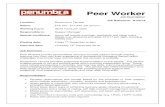 Peer Worker - Penumbra€¦ · Peer Worker Job Description Job Reference: N122/18 Location: Rosemount Terrace Salary: £16,752 - £17,343 per annum Working hours: 36.25 hours per