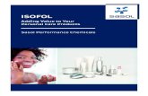 ISOFOL - Sasol Guerbet · 2019-03-27 · ISOFOL alcohols are versatile emollients for a broad range of cosmetic formulations. The following cosmetic formulary gives some formulation