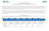 TRR ELAR 9-12 Rubric ELAR 9-12 Rubric.pdf · adoption processes. Overview of the Process . A series of steps will be completed to ensure reviews provide districts with clear, transparent,