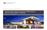 University Space Asset Allocation 2016 Summary Report · 2016 University Space Asset Allocation Summary Report Page 3 Version 1.1 – December 2016 1.0 Introduction Space is one of
