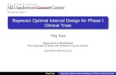 Bayesian Optimal Interval Design for Phase I Clinical Trials 2012 Yuan.pdf · Bayesian Optimal Interval Design for Phase I Clinical Trials Ying Yuan Department of Biostatistics The