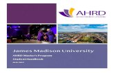 AHRD Master’s Program Student Handbook · The Master’s Program The master’s program is both technically and theoretically oriented with an emphasis on systems thinking, organizational