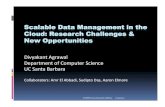 Scalable Data Management in the Cloud: Research Challenges ...comad/2010/pdf/Keynotes/Key Note 2.pdf · Apache Apache Apache Scaling in the Cloud HAProxy(Load Balancer) Apache Elastic