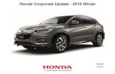 Honda Corporate Update - 2019 Winter - Honda Global€¦ · Honda Corporate Update ... Global automobile production changes. Profit before income taxes. 979.3. Profit before income