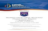 MacKillop Catholic College, Mount Peter€¦ · 3. CV/Resume (Maximum 2 Pages) Provide a CV/Resume which includes: Education Employment history (position, organisation, employment