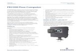 FB2200 Flow Computer - Emerson Electric · 2020-01-03 · FB2200 Flow Computer The FB2200 flow computer measures and controls gas flow for up to two differential pressure or linear