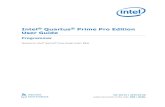 Intel Quartus Prime Pro Edition User Guide: …...Intel® Quartus ® Prime Pro Edition User Guide Programmer Updated for Intel ® Quartus Prime Design Suite: 19.4 Subscribe Send Feedback