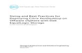 Sizing and Best Practices for Deploying Citrix …...Deploying Citrix XenDesktop on VMware vSphere with Dell EqualLogic Storage A Dell Technical Whitepaper Storage Infrastructure and