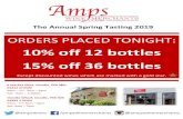 10% off 12 bottles 15% off 36 bottles 10% OFF 12 BOTTLES | 15% OFF 36 BOTTLES (EXCEPT DISCOUNTED WINES)