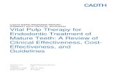 CADTH RAPID RESPONSE REPORT: SUMMARY WITH CRITICAL ... · Vital pulp therapy (VPT) is a potential alternative to root canal treatment (RC).2 VPT is a restorative dental procedure