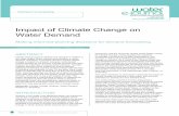 Impact of Climate Change on Water Demand · 2020-03-16 · Impact of Climate Change on Water Demand Making informed planning decisions for demand forecasting L Uthayakumaran, F Spaninks,