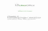 Chapter 6 Formatting Pages: Advanced · articles that continue from one page to some place several pages later, use page styles for basic layout, then place articles in linked frames.