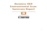 Business OER Environmental Scan: Summary Report · textbooks found in the ’Open at Scale’ Business OER Environmental Scan Tracking Spreadsheet . CC-BY-NC-SA is the most commonly-found