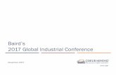 Baird’s 2017 Global Industrial Conference - Coeur Mining · 2019-01-09 · Baird’s 2017 Global Industrial Conference November 2017. NYSE: CDE JC 2016 2 Cautionary Statements This