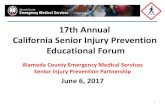 17th Annual California Senior Injury Prevention ... workshop ppt 6... · California Senior Injury Prevention Educational Forum ... Seniors have one of the highest collision rates