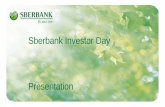 Sberbank Investor Day Presentation · Sberbank Investor Day th 3rd and 4 April 2013 Page 1 This presentation has been prepared by Sberbank of Russia (the “Bank”) and has not been