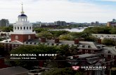 financial report - Harvard University · ongoing foundational financial pressures. This year’s financial report offers much to like. The Harvard Campaign has thus far exceeded initial
