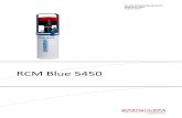 RCM Blue 5450 - Aanderaa Data Instruments As · 2016-07-05 · 1.3 Standard RCM Blue 5450 The complete RCM Blue instrument 5450 as delivered from Aanderaa Data Instruments includes: