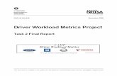Driver Workload Metrics Project - NHTSA...under a variety of experimental conditions. Analysis of the data focused on selecting metrics that were repeatable, had predictive validity,
